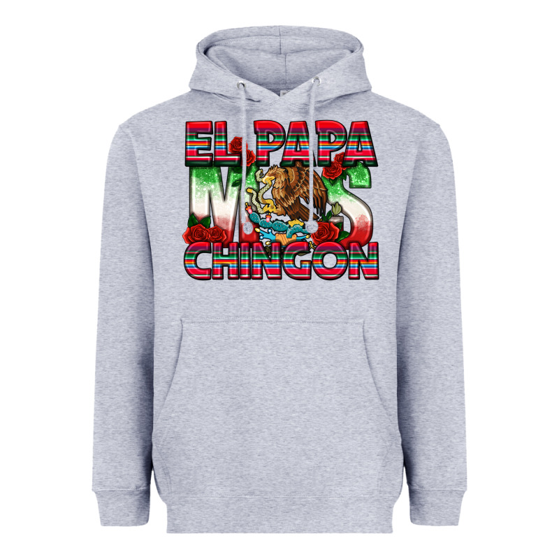 El Papa Mas Chingon Heavyweight Hoodie by texasbilliewilder | Teevron