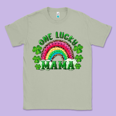 St Patricks Day One Lucky Mama Classic Tee Designed By Ranaportraitstore