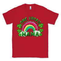 Red st patricks day one lucky mama Classic Tee - RanaPortraitStore