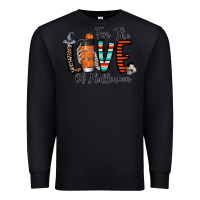 Black for the love of halloween Premium Sweatshirt - CowhideDigitalArt