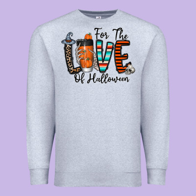 For The Love Of Halloween Premium Sweatshirt Designed By Cowhidedigitalart