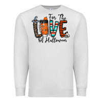 Oatmeal Heather for the love of halloween Premium Sweatshirt - CowhideDigitalArt