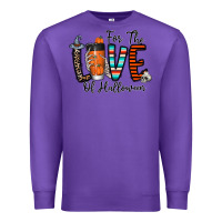 Purple for the love of halloween Premium Sweatshirt - CowhideDigitalArt