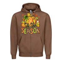 Chestnut Tis' the season Fall Softball Zipper Hoodie - RanaPortraitStore