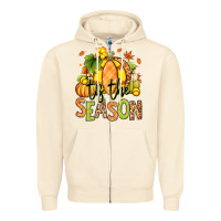 Sandshell Tis' the season Fall Softball Zipper Hoodie - RanaPortraitStore