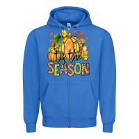 True Royal Tis' the season Fall Softball Zipper Hoodie - RanaPortraitStore