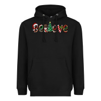 Black christmas believe Heavyweight Hoodie - RanaPortraitStore