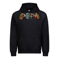 Black western christmas papa claus sunflowers and cactus Urban Hoodie - Jasminsmagicworld