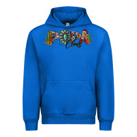 Cobalt western christmas papa claus sunflowers and cactus Urban Hoodie - Jasminsmagicworld