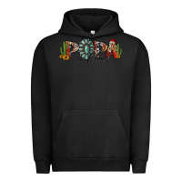 Pigment Black western christmas papa claus sunflowers and cactus Urban Hoodie - Jasminsmagicworld