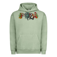 Pigment Oil Green western christmas papa claus sunflowers and cactus Urban Hoodie - Jasminsmagicworld