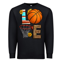 Black western basketball love Premium Sweatshirt - HRA Design Shop