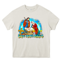 Cream Love Came Down Heavy Core Tee - CowhideDigitalArt