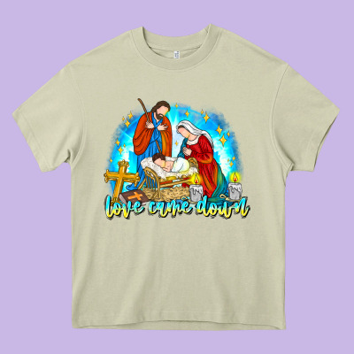 Love Came Down Heavy Core Tee Designed By Cowhidedigitalart