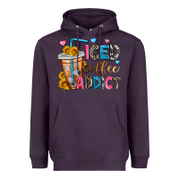 Plum iced coffee addict Heavyweight Hoodie - Zillion Design Studio