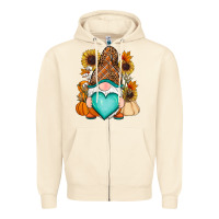 Sandshell Western Fall gnome Zipper Hoodie - RanaPortraitStore