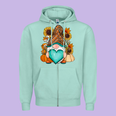Zipper Hoodie Western Fall gnome