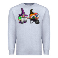 Heather Grey halloween Premium Sweatshirt - CowhideDigitalArt