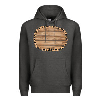 Charcoal Heather wood and leopard background 3200x2400 Premium Hoodie - AdoDesignShop