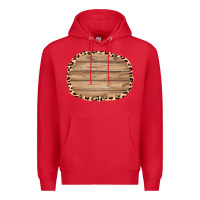 Red wood and leopard background 3200x2400 Premium Hoodie - AdoDesignShop