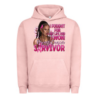 Pigment Salmon I fought for my life and i won afro woman Urban Hoodie - NancyCooperArtShop