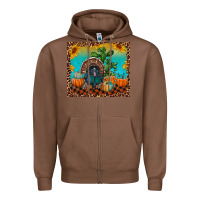 Chestnut Western Fall Thanksgiving Turkey Zipper Hoodie - RanaPortraitStore