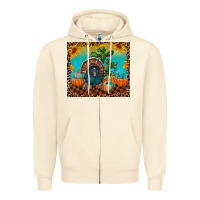 Sandshell Western Fall Thanksgiving Turkey Zipper Hoodie - RanaPortraitStore
