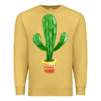 Antique Gold mexican cactus Premium Sweatshirt - FaDigitalArtStudio