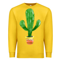 Lemon mexican cactus Premium Sweatshirt - FaDigitalArtStudio