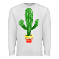Oatmeal Heather mexican cactus Premium Sweatshirt - FaDigitalArtStudio