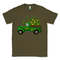 Army Green st patricks truck shamrock horseshoe gold Classic Tee - RanaPortraitStore