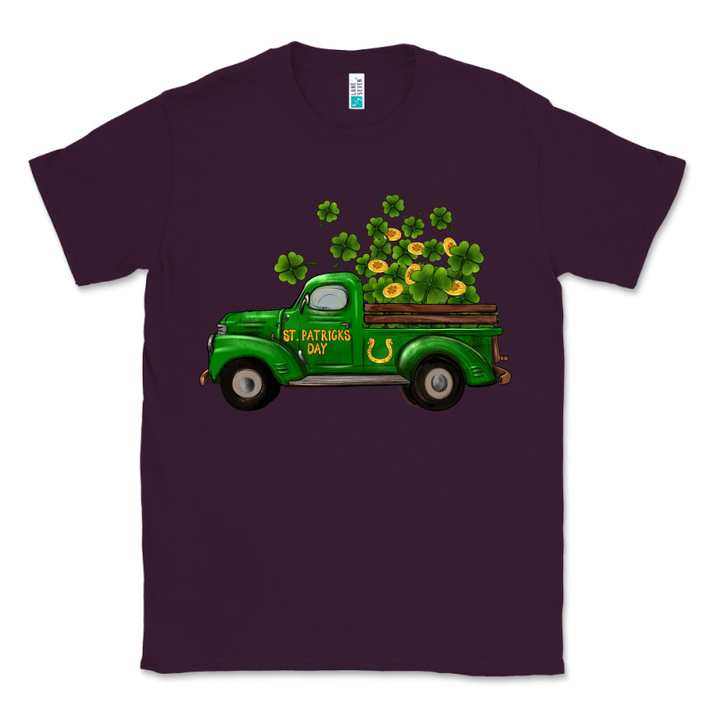 St Patricks Truck Shamrock Horseshoe Gold Classic Tee by RanaPortraitStore | Teevron