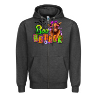 Charcoal Heather Boo Heifer baby Cow Zipper Hoodie - RanaPortraitStore