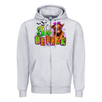 Heather Grey Boo Heifer baby Cow Zipper Hoodie - RanaPortraitStore