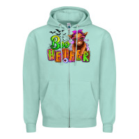 Seafoam Boo Heifer baby Cow Zipper Hoodie - RanaPortraitStore