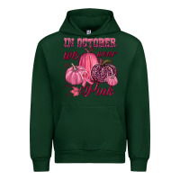 Forest Green In october we wear pink Urban Hoodie - NancyCooperArtShop