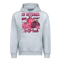 Heather Grey In october we wear pink Urban Hoodie - NancyCooperArtShop