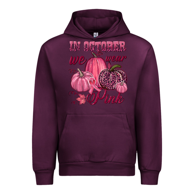 In October We Wear Pink Urban Hoodie by NancyCooperArtShop | Teevron