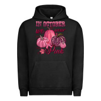 Pigment Black In october we wear pink Urban Hoodie - NancyCooperArtShop