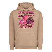 Pigment Burro In october we wear pink Urban Hoodie - NancyCooperArtShop