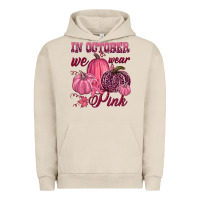 Pigment French Oak In october we wear pink Urban Hoodie - NancyCooperArtShop