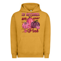 Pigment Peanut Butter In october we wear pink Urban Hoodie - NancyCooperArtShop