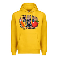 Lemon teacher life background 3200x2400 Premium Hoodie - AdoDesignShop