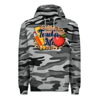 Slate Camo teacher life background 3200x2400 Premium Hoodie - AdoDesignShop