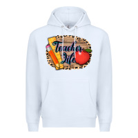 White teacher life background 3200x2400 Premium Hoodie - AdoDesignShop