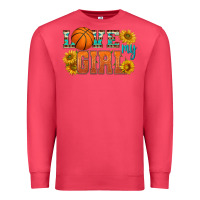 Cardinal love my girl basketball Premium Sweatshirt - HRA Design Shop