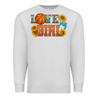 Dove Grey love my girl basketball Premium Sweatshirt - HRA Design Shop
