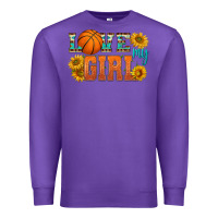 Purple love my girl basketball Premium Sweatshirt - HRA Design Shop