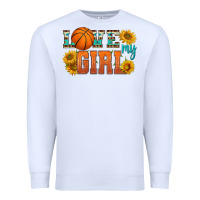 White love my girl basketball Premium Sweatshirt - HRA Design Shop