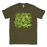 Army Green st patricks day shamrock leopard background Classic Tee - RanaPortraitStore